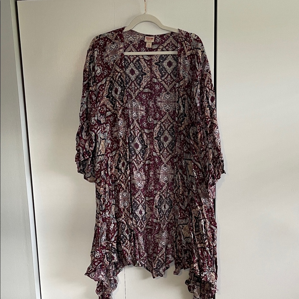 Mossimo Supply Co. size L/XL Burgundy cardigan. Great condition!